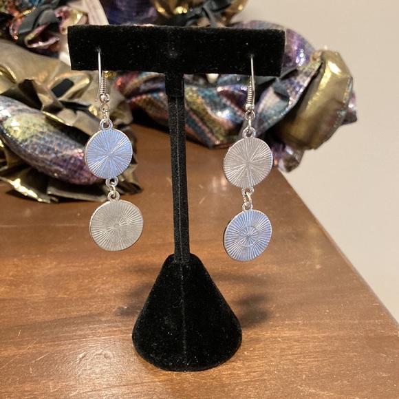 NWOT - Trendy Retro French Hummingbird Glass Drop Charm Fashion Pierced Earrings - Picture 7 of 13